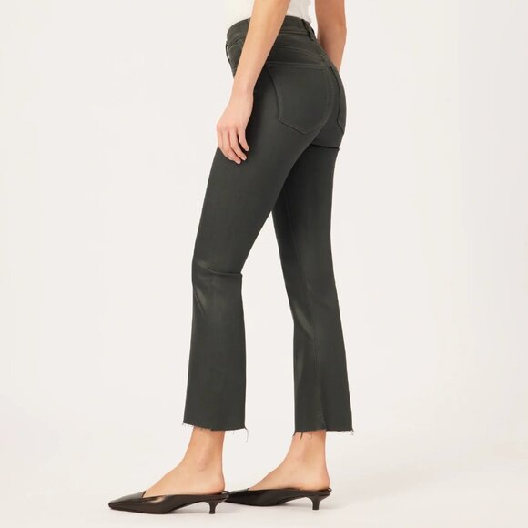 NWT DL1961 Bridget Boot High Rise Instasculpt Jeans Denim in Deep Pine Coated 26 - Picture 4 of 9